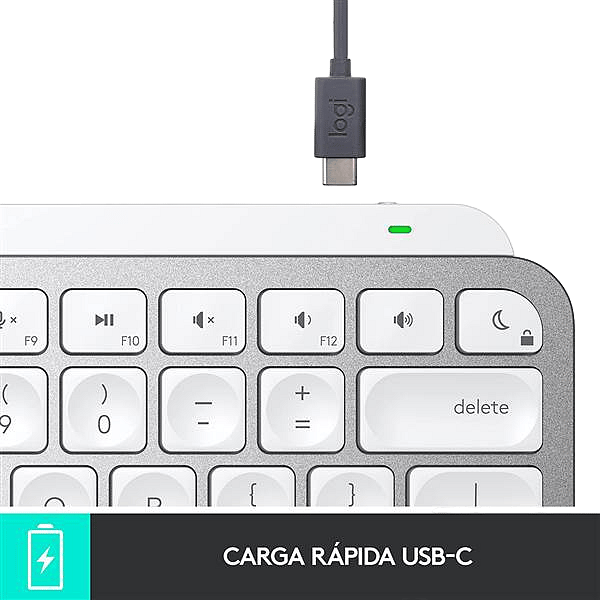 Logitech MX Keys Mini para Mac Retroiluminado Gris Pálido ES  Teclado