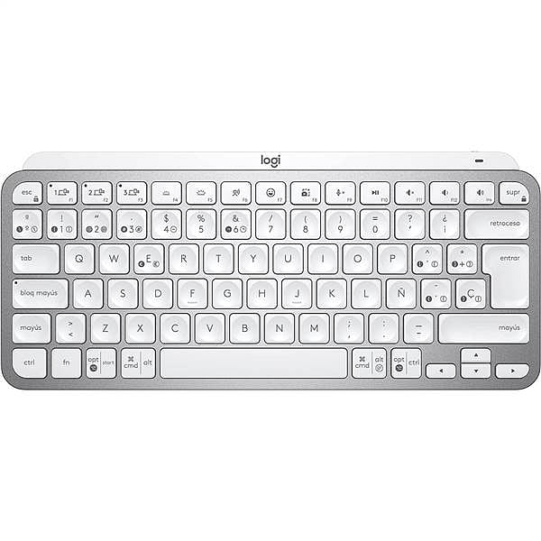 Logitech MX Keys Mini Retroiluminado Gris Pálido ES  Teclado