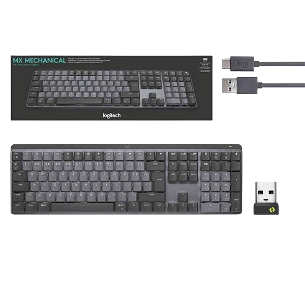 Logitech MX Mechanical Layout US MX Táctil Silencioso Grafito  Teclado mecánico