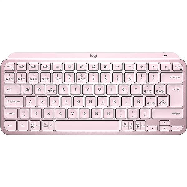 Logitech MX Keys Mini Retroiluminado Rosado ES  Teclado