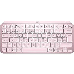 Logitech MX Keys Mini Retroiluminado Rosado ES  Teclado