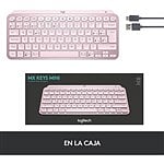 Logitech MX Keys Mini Retroiluminado Rosado ES  Teclado