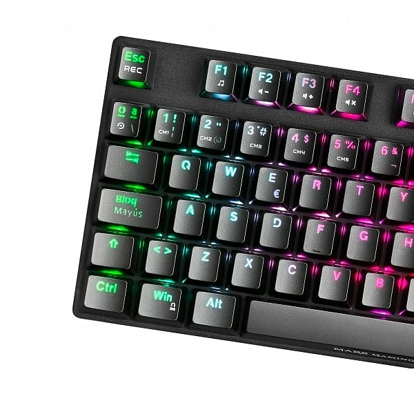 Mars Gaming MKREVOPRO TKL RGB Red  Teclado
