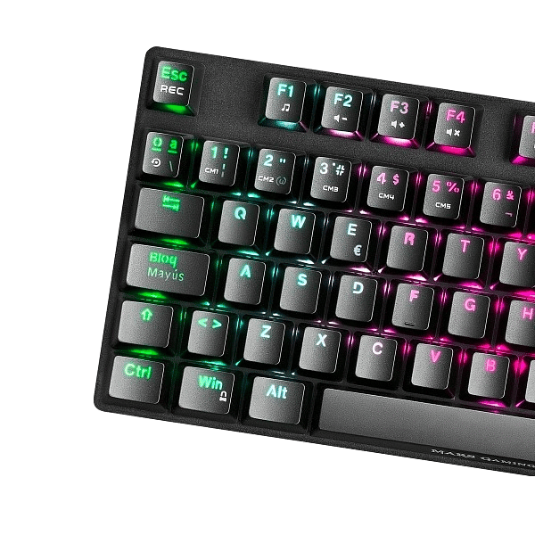 Mars Gaming MKREVOPRO TKL RGB Red  Teclado