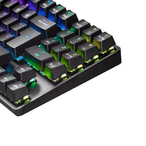 Mars Gaming MKREVOPRO TKL RGB Red  Teclado