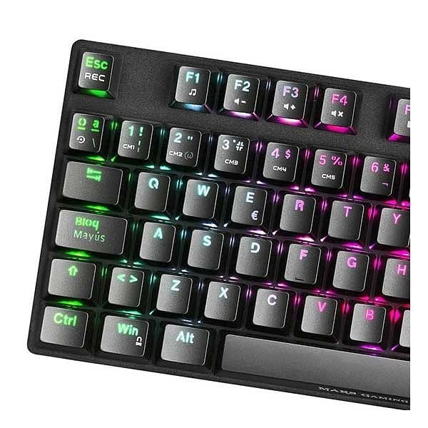 Mars Gaming MKREVOPRO TKL RGB Brown  Teclado