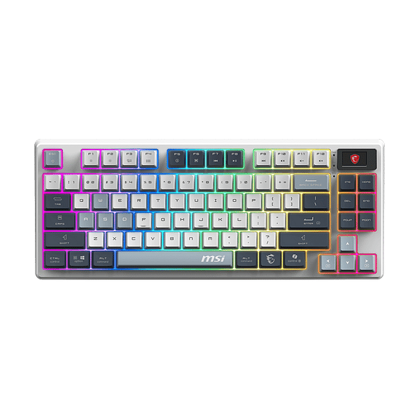 MSI Forge GK600 TKL Wireless SKY ES  Teclado mecánico Inalámbrico RGB Hotswappable Conectividad Trimodo