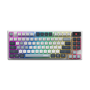 MSI Forge GK600 TKL Wireless SKY ES  Teclado mecánico Inalámbrico RGB Hotswappable Conectividad Trimodo