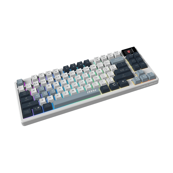 MSI Forge GK600 TKL Wireless SKY ES  Teclado mecánico Inalámbrico RGB Hotswappable Conectividad Trimodo