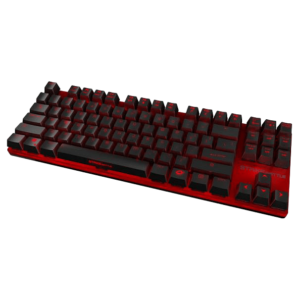 Ozone Strike Battle Negro Rojo  Teclado