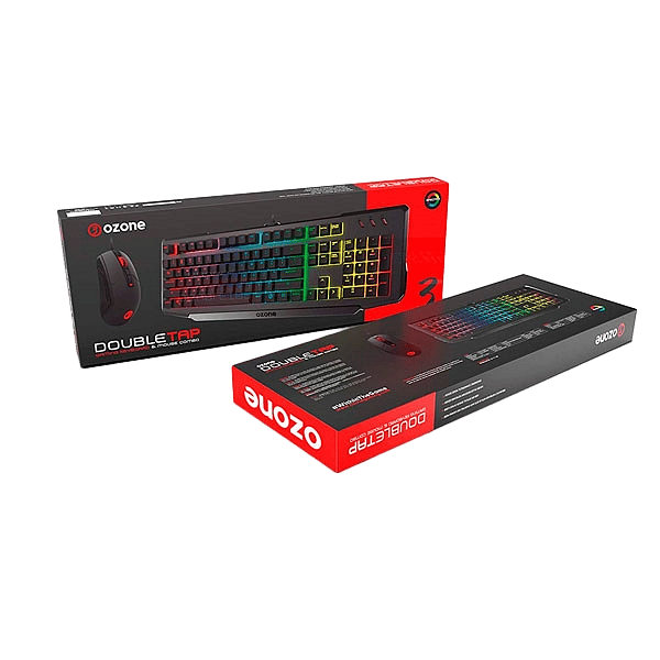 Ozone double Tap RGB  Kit de teclado y ratón