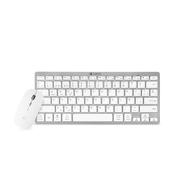 Subblim Combo Dynamic Compact Silver  Kit Teclado y Ratón