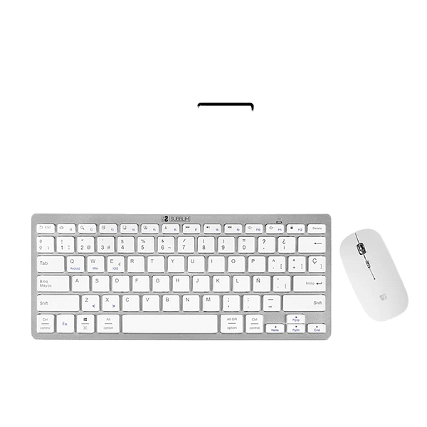 Subblim Combo Dynamic Compact Silver  Kit Teclado y Ratón