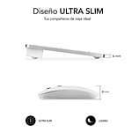 Subblim Combo Dynamic Compact Silver  Kit Teclado y Ratón