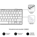 Subblim Combo Dynamic Compact Silver  Kit Teclado y Ratón