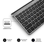Subblim Wireless Bluetooth Pure Compact Grey  Teclado