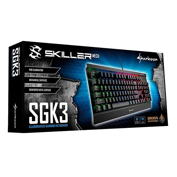 Sharkoon Skiller mech SGK3 RGB switch brown  Teclado