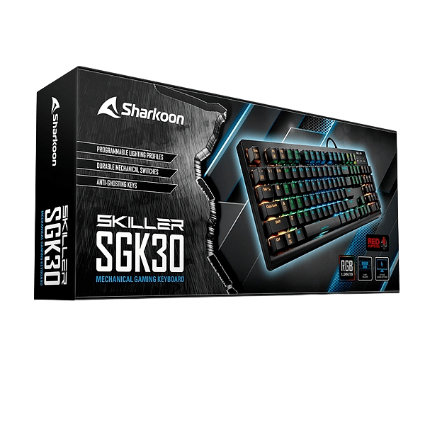 Sharkoon Skiller Mech SGK30 RGB Red  Teclado
