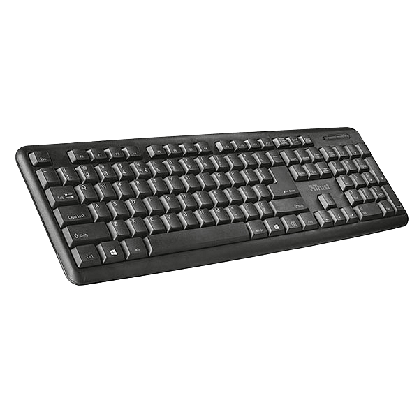 Trust Ziva USB negro  Teclado