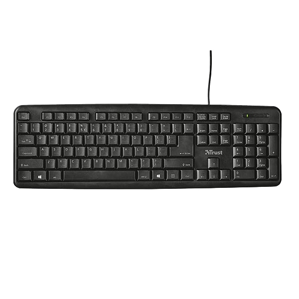 Trust Ziva USB negro  Teclado