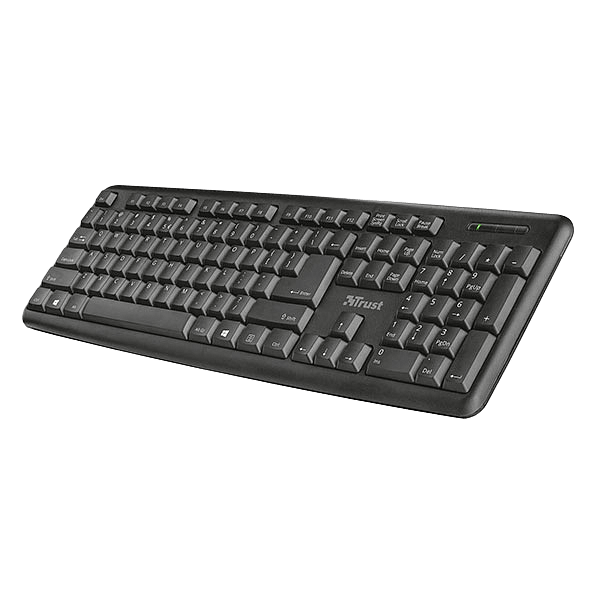 Trust Ziva USB negro  Teclado