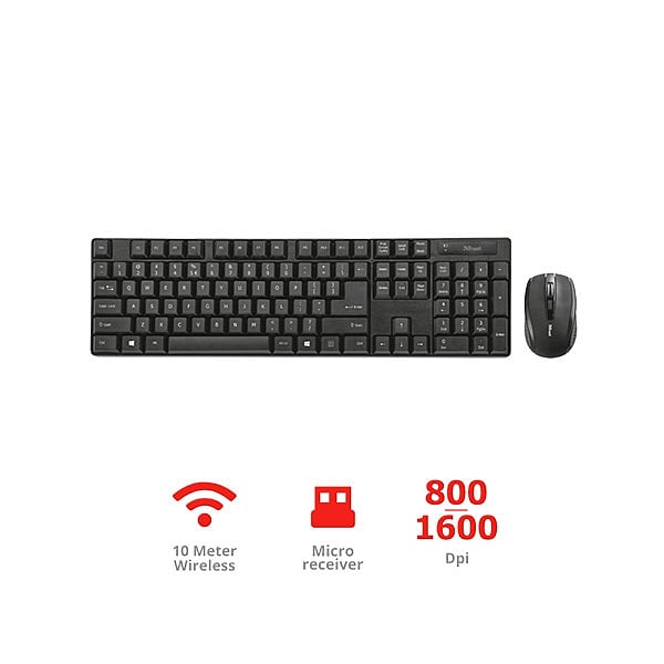 Trust Ximo Wireless  Kit teclado y ratón