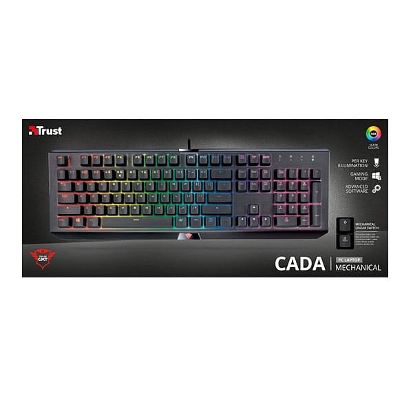 Trust GXT 890 Cada RGB mecánico rojo  Teclado