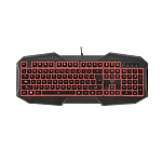 Trust GXT 830 iluminación en 3 colores Teclado