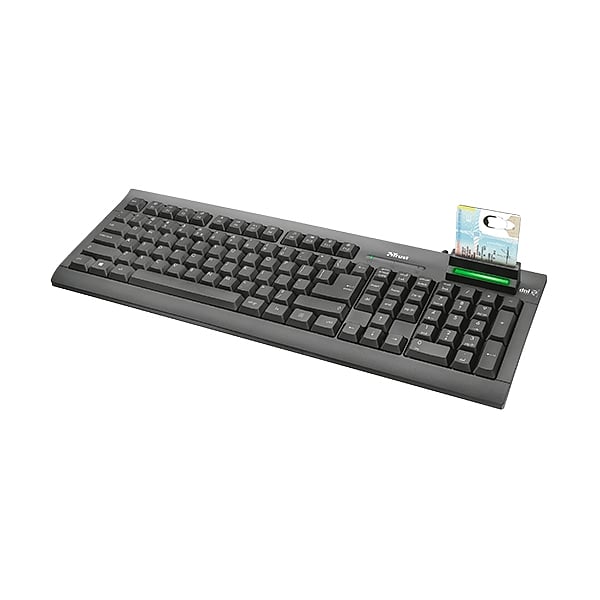 Trust USB  Lector DNIe Negro  Teclado