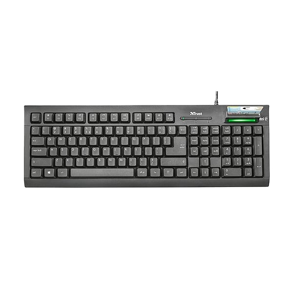 Trust USB  Lector DNIe Negro  Teclado