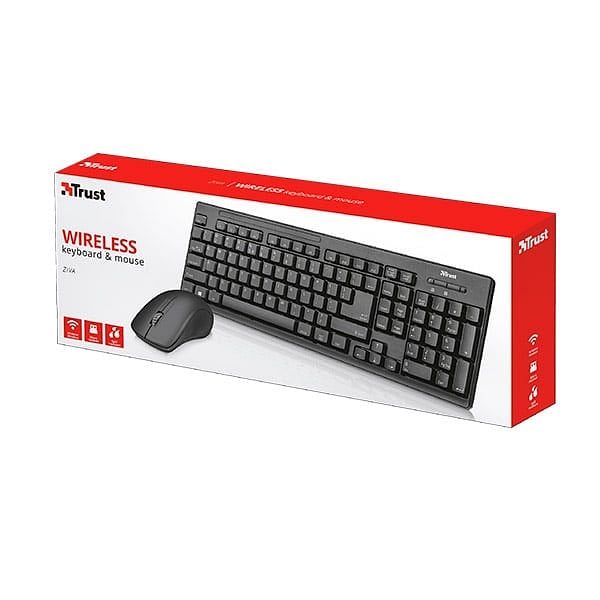Trust Ziva inalambrico  Kit teclado y ratón