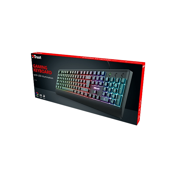 Trust Ziva gaming rainbow  Teclado