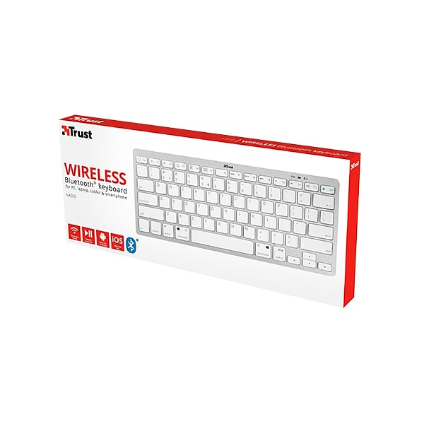 Trust Nado Bluetooth blanco  Teclado
