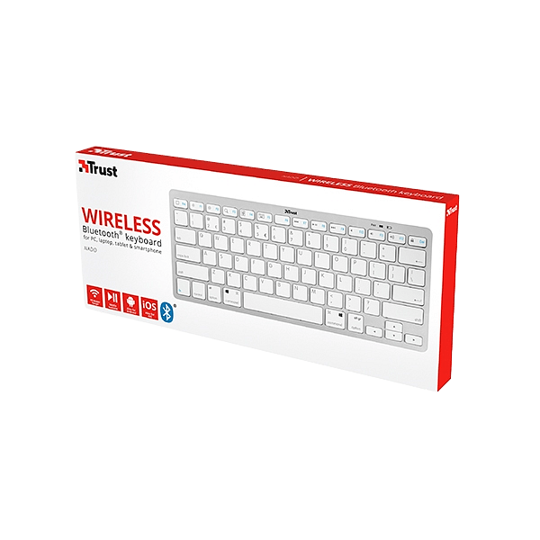 Trust Nado Bluetooth blanco  Teclado