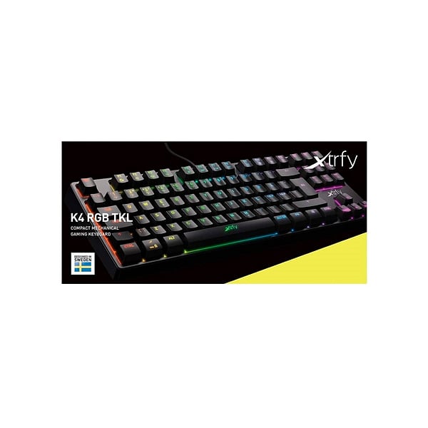 Xtrfy K4 TKL RGB negro Kailh  Red Switch  Teclado