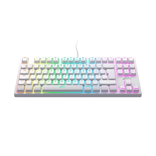 Xtrfy K4 TKL RGB blanco Kailh Blanco Red Switch  Teclado
