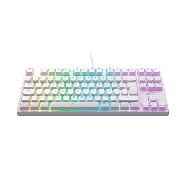 Xtrfy K4 TKL RGB blanco Kailh Blanco Red Switch  Teclado