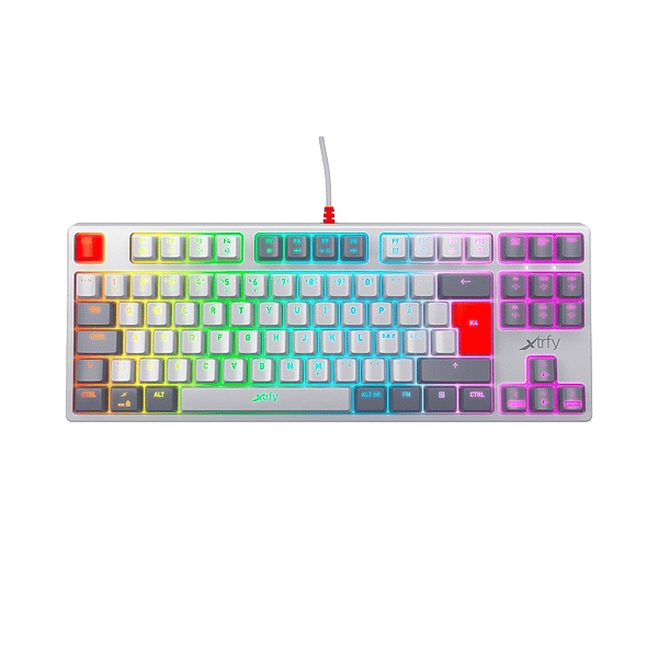 Xtrfy K4 TKL RGB retro Kailh Red Switch  Teclado