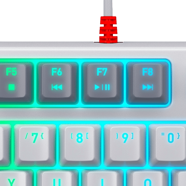 Xtrfy K4 TKL RGB retro Kailh Red Switch  Teclado