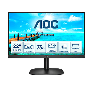 Monitor AOC 22B2H 215 Full HD VA 75 Hz 4 ms HDMI