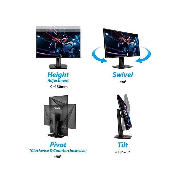 Asus VG279Q 27 FHD HDMI DP DVI 144Hz  Monitor
