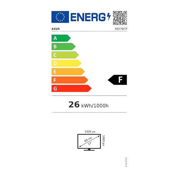 ASUS VA27DCP  Monitor 27 FHD IPS