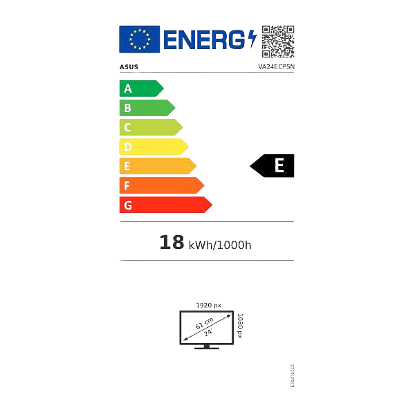ASUS VA24ECPSN  Monitor 238 FHD IPS