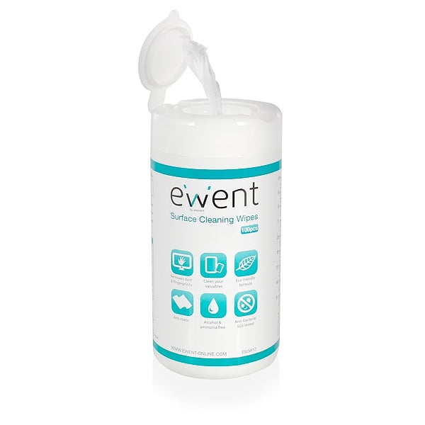 Ewent EW5612 toallitas para Limpeza 100 unidades  Accesorio