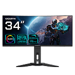 Gigabyte MO34WQC Monitor Curvo Gaming 34 UltraWide QHD 175Hz 003ms QD OLED FreeSync Premium Pro Displayport 14