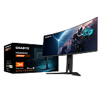 Gigabyte MO34WQC Monitor Curvo Gaming 34 UltraWide QHD 175Hz 003ms QD OLED FreeSync Premium Pro Displayport 14