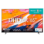 HISENSE 65  TV 65A6K  UHD 4K Smart TV de 65 Pulgadas Dolby Vision Modo Juego Plus DTS Virtual X Control por Voz televisor 2023