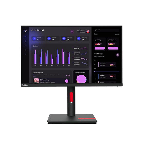Lenovo T24i30 238 IPS FHD Pivotable DP  Monitor