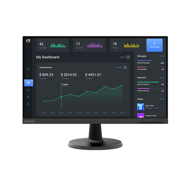 Lenovo D2440  Monitor 238 LED Full HD 75Hz FreeSync