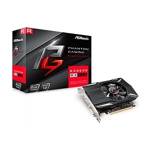 Asrock Radeon RX550 Phantom Gaming 2GB GDDR5  Tarjeta Gráfica AMD